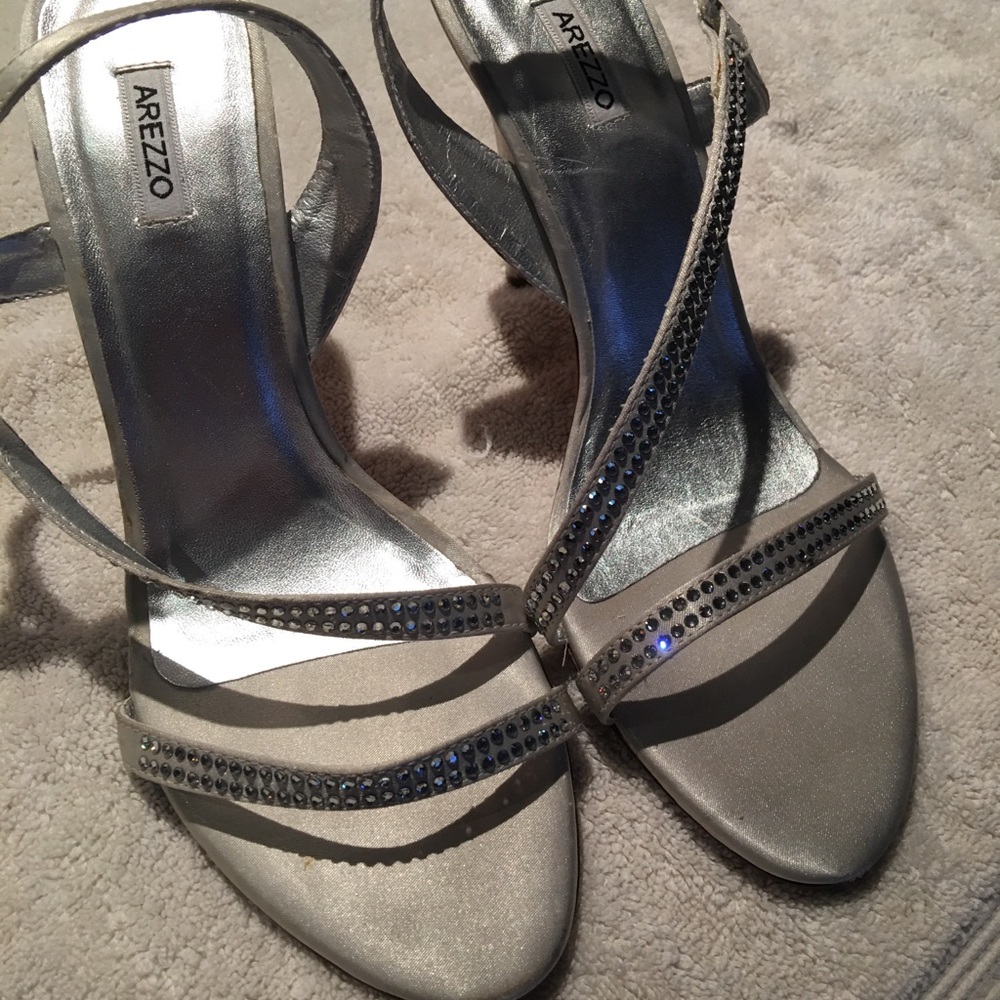 Arezzo Silver strappy sandals